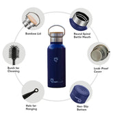Midnight Blue Smart hydration Flask Featured